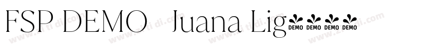 FSP DEMO   Juana Lig字体转换